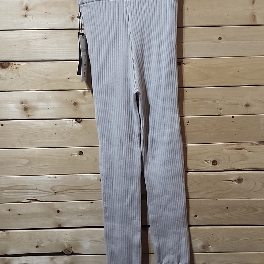 Glyder Couture Knit Rib Joghers Pants Size Xs NWT oatmilk